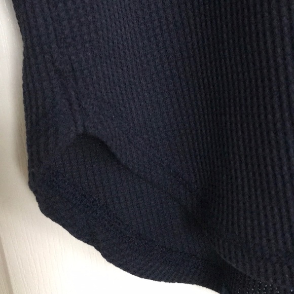Navy Blue Waffle Shirt - Picture 4 of 4